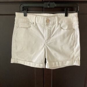White House Black Market white denim shorts Size 2